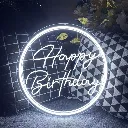 1pc Neon Night Light Acrylic Wall Hanging Lights For Holiday Birthday Party Decorations.webp