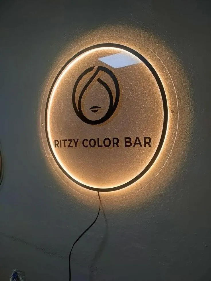 Business Neon Lights Mirror Logo Sign ,Acrylic Custom Logo, Decoration Office Door Sign ,Wall Sign 3D Custom Plaques Beauty Studio Sign.webp